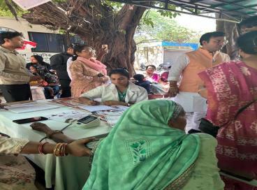 SNSPA camp at AyAM SC Patparganj East district visit by Hon’ble MLA Shri Ravikant Negi