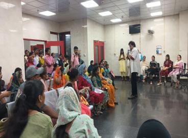 SNSPA activity at Ayushan Arougya Mandir. Paschim Vihar during ongoing SNSP