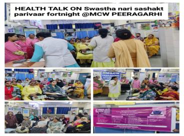 Awareness Session at MCW Peeragarhi