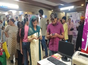 SNSPA activity at Ayushan Arougya Mandir. Paschim Vihar during ongoing SNSP