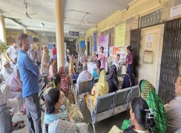 SNSPA Mental health screening and nutrition advice to women patients at IHBAS on 24 Sept