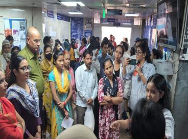 SNSPA Screening camps at NHMC and Hospital held on 24 September 2025.